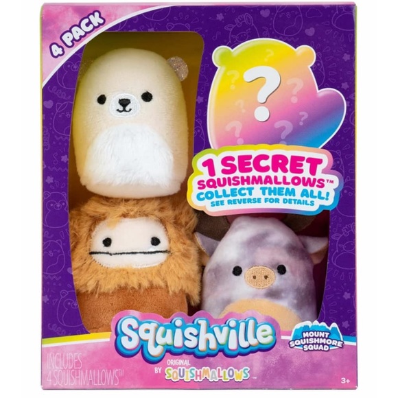 Squishmallows Squishville Mount Squishmore Squad Benny Thekla Rufus Mystery - Picture 1 of 3